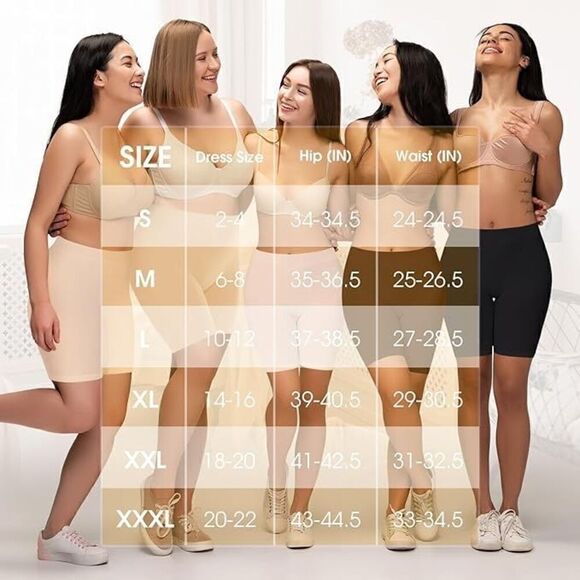 3 Pack Seamless Slip Shorts for Under Dresses - Picture 5 of 5